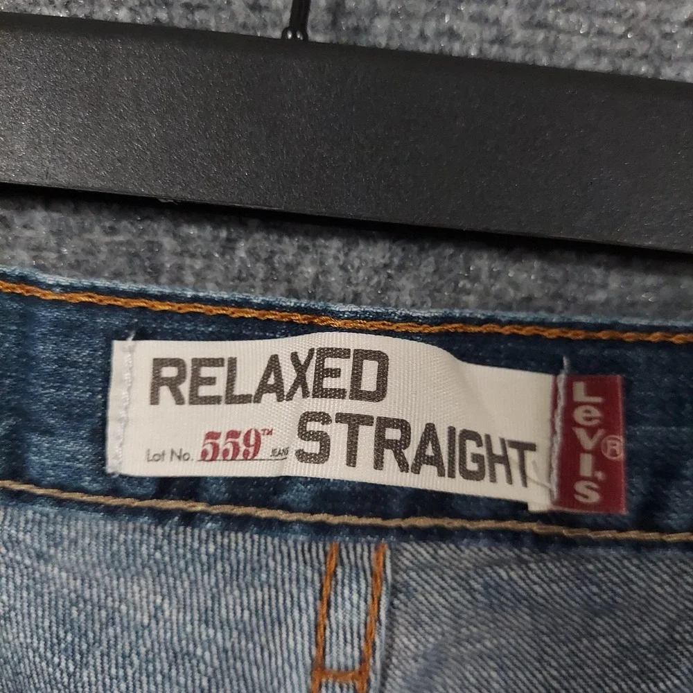 Vintage Levis 559 Jeans Mens 34x30 Blue Relaxed‎ Straight Denim Pants Y2K